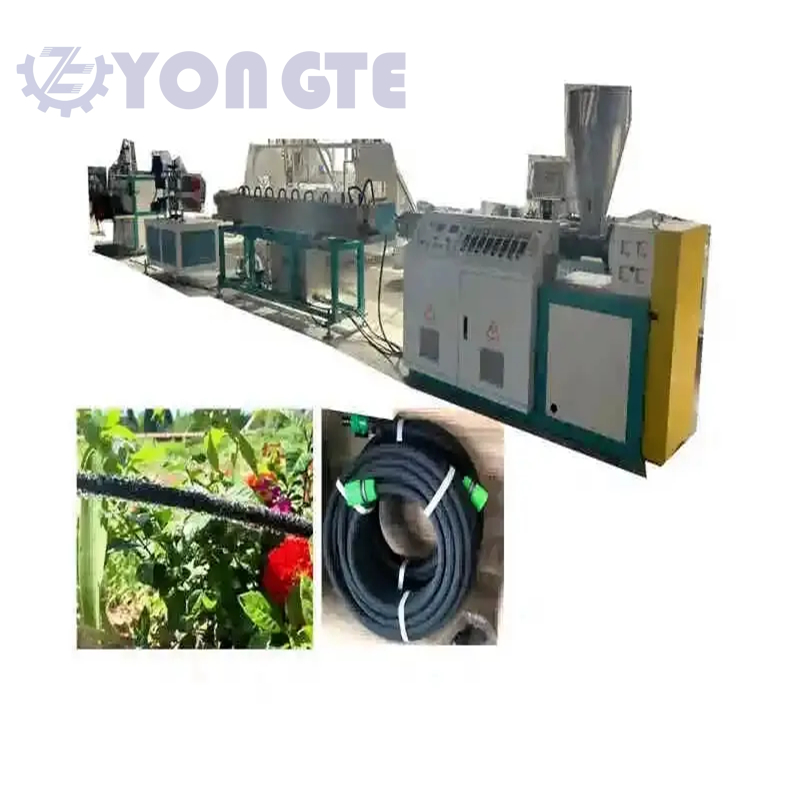 La línea de producción de tuberías de fondos de goma de Yongte transforma los neumáticos para residuos en herramientas de riego efectivas.