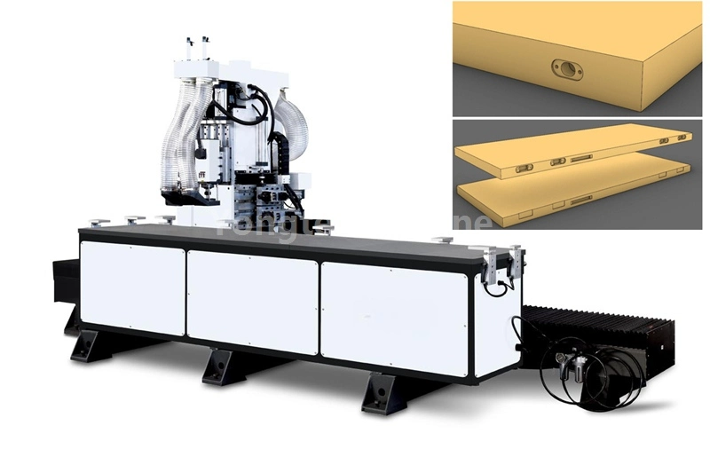 Perforadora automática de orificios para cerradura de puerta de WPC