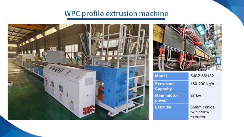 Máquina de cubierta de WPC de coextrusión