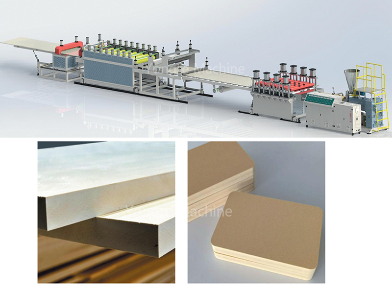 wood plastic solid foam board machine