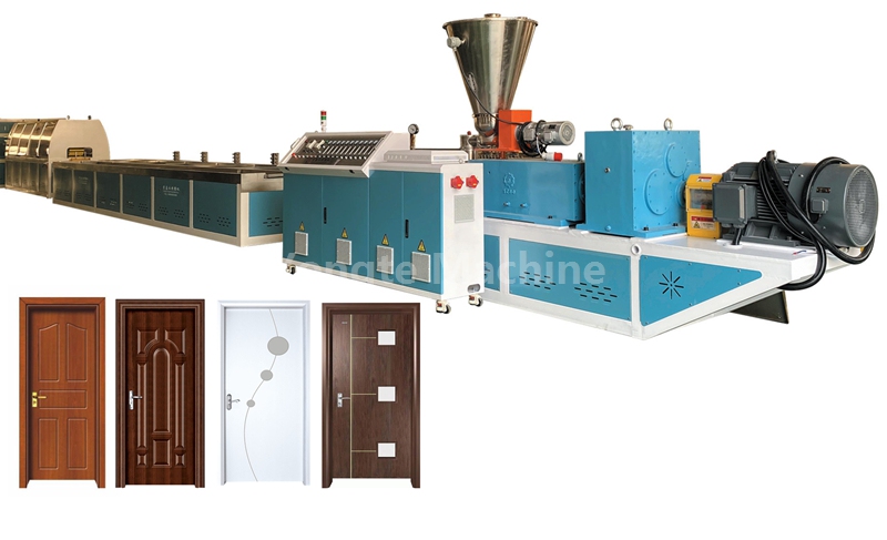 Línea de extrusión de paneles de puertas de WPC