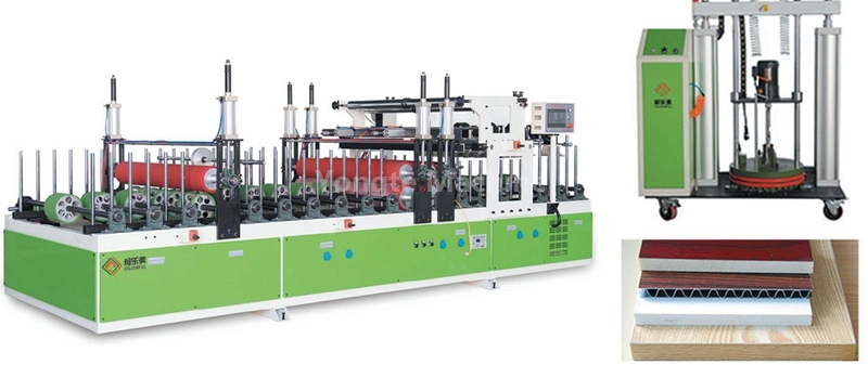 Máquina laminadora PUR para puertas WPC