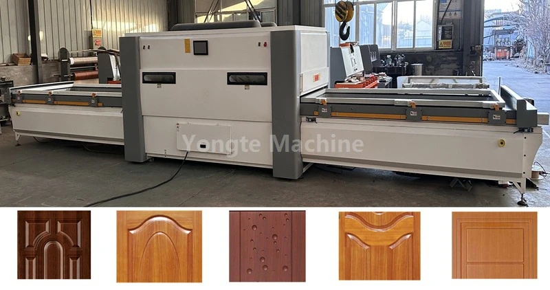 Máquina laminadora al vacío de puerta WPC
