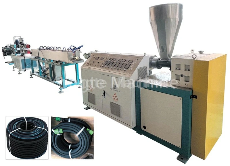 Máquina para fabricar tuberías de riego por filtración